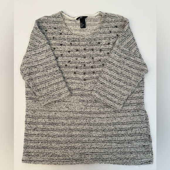 H&M Tweed Knit Top with Studs - Picture 2 of 5